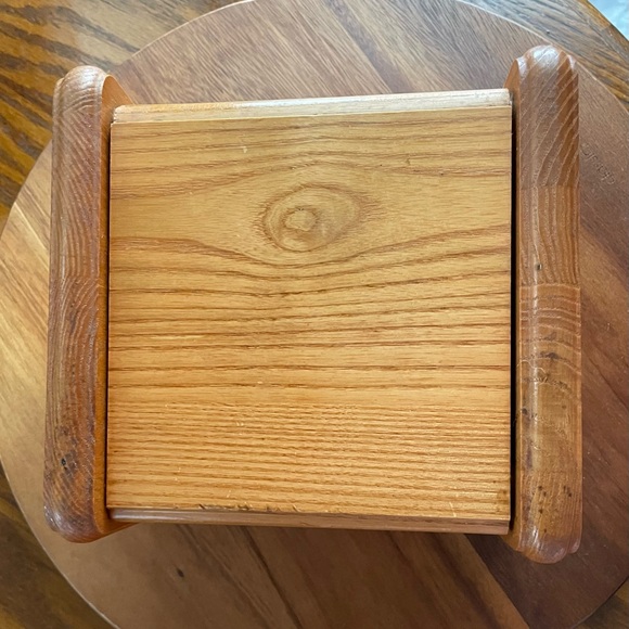 **VINTAGE** Pfaltzgraff Tea Rose Wooden Recipe Box - 3" x 5" Cards - Conditioned - Picture 5 of 10